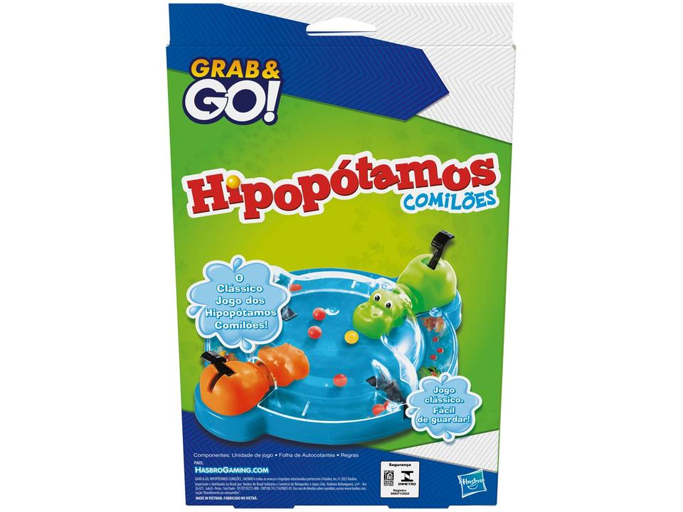 Jogo Hipopótamos Comilões Grab & Go Hasbro - 2
