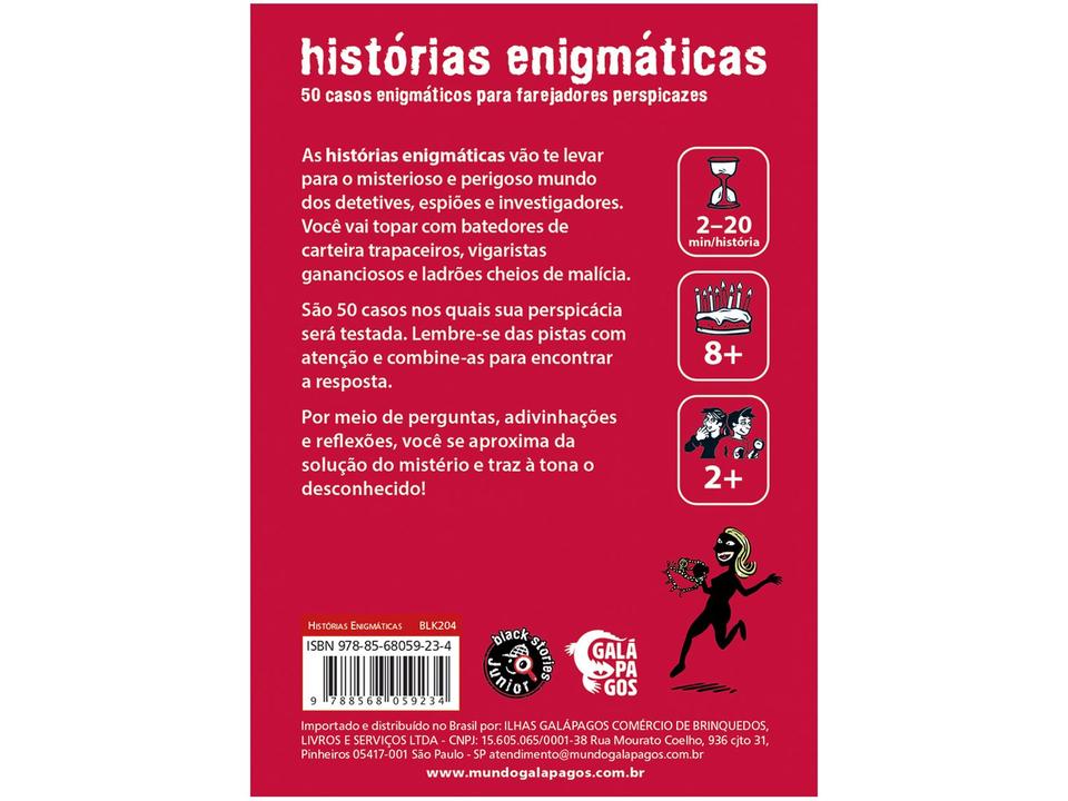 Jogo Histórias Enigmáticas Galápagos 50 Cartas - 3
