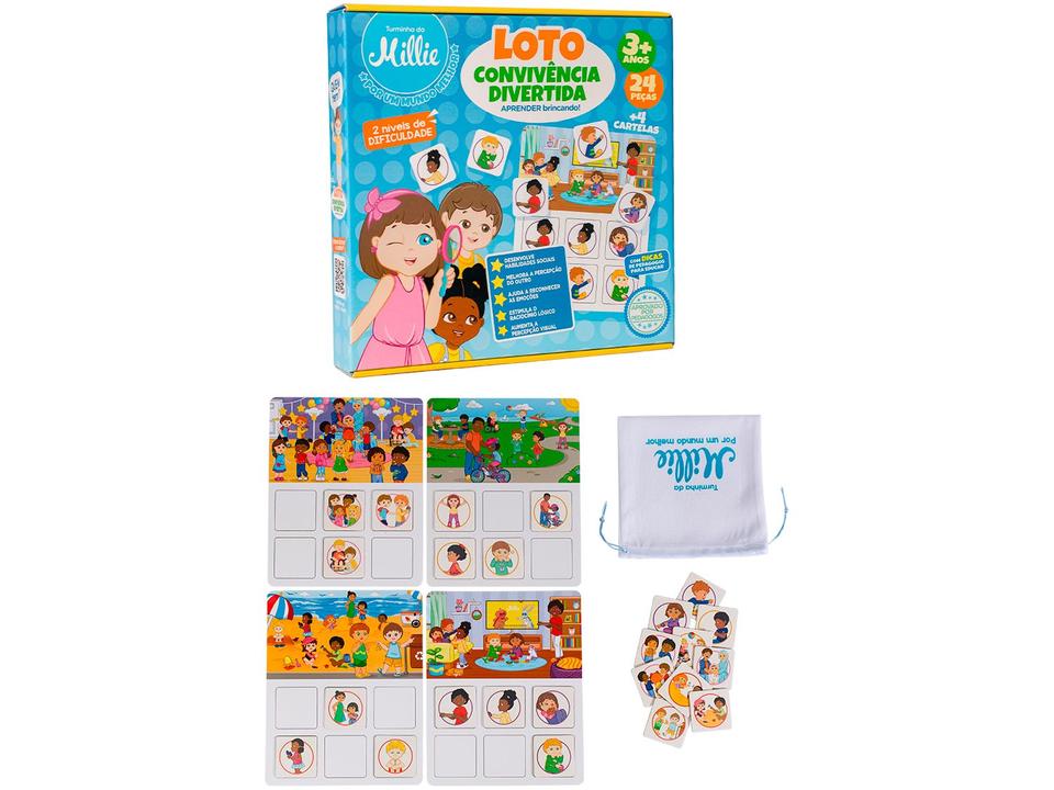 Jogo Loto Convivência Divertida Turminha da Millie - 4