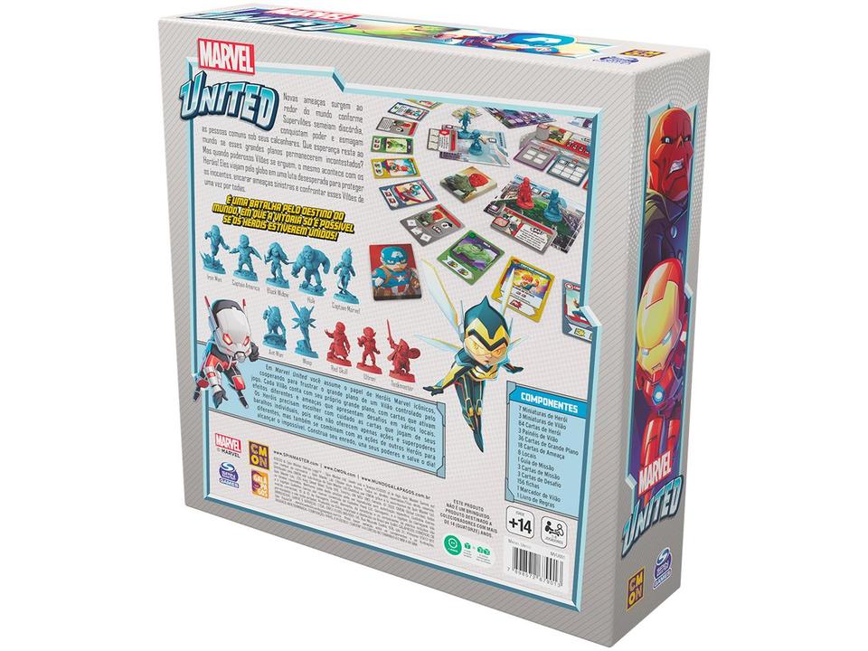 Jogo Marvel United Tabuleiro Galápagos - 8