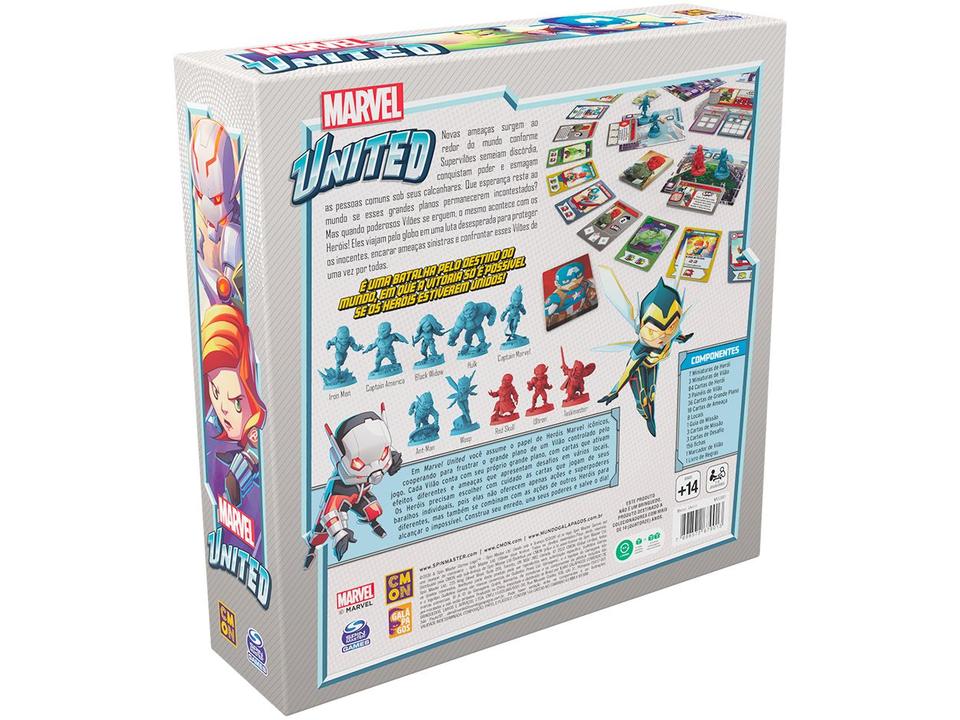 Jogo Marvel United Tabuleiro Galápagos - 7