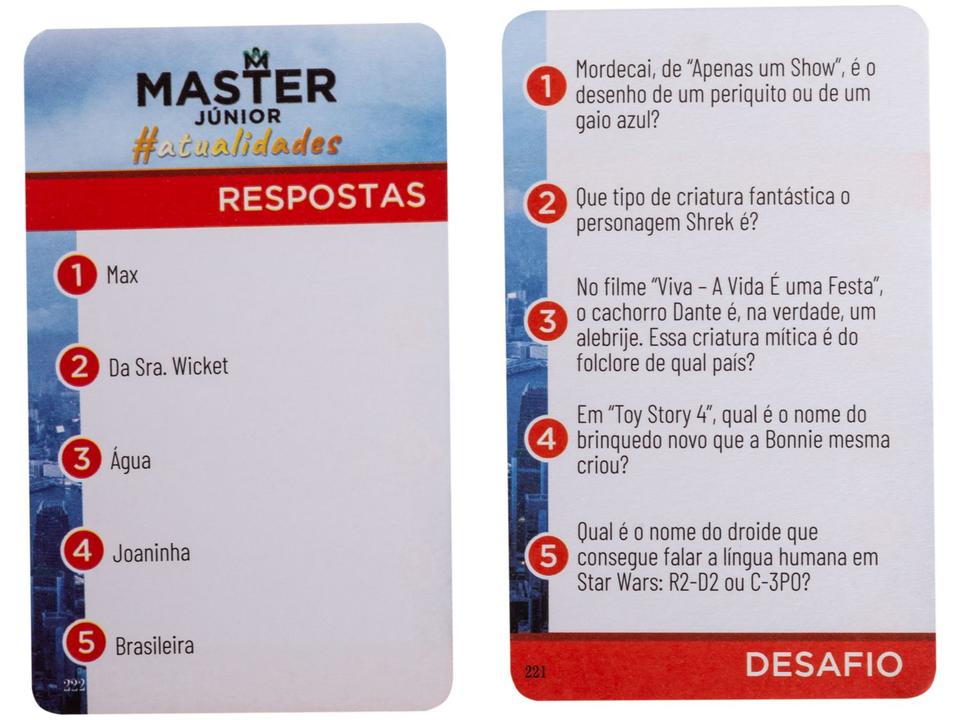 Jogo Master Júnior Atualidades Tabuleiro Grow - 2
