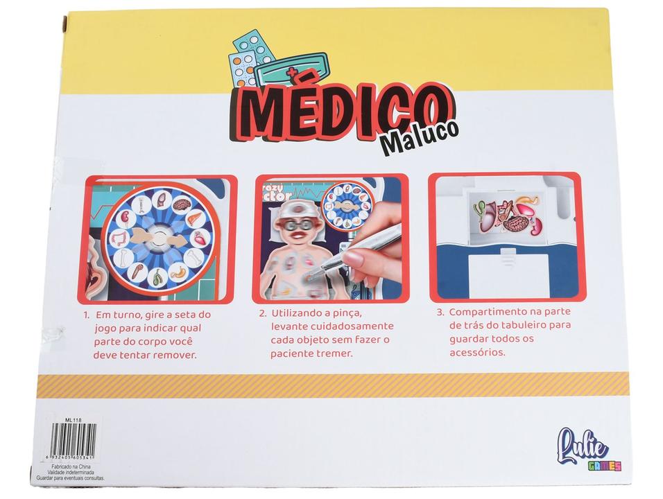 Jogo Médico Maluco Lulie Kids - 1