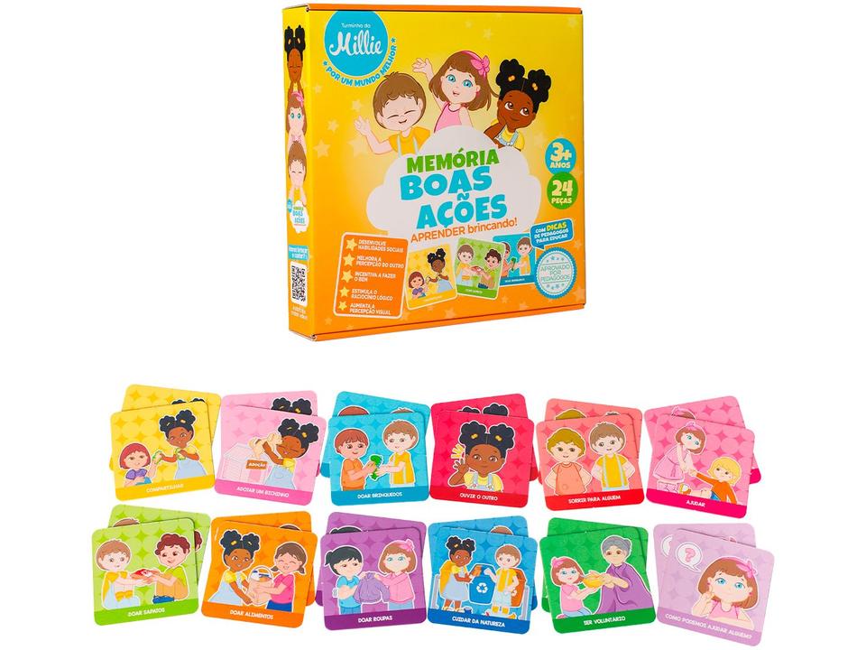 Jogo Memória Boas Ações Turminha da Millie - 2