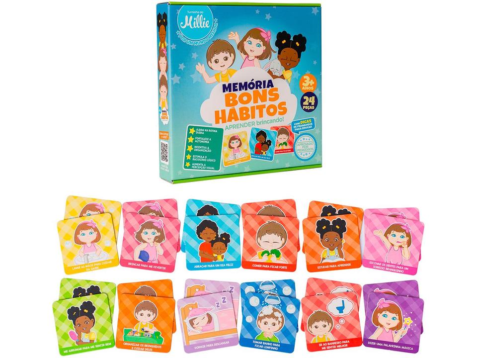 Jogo Memória Bons Hábitos Turminha da Millie - 6
