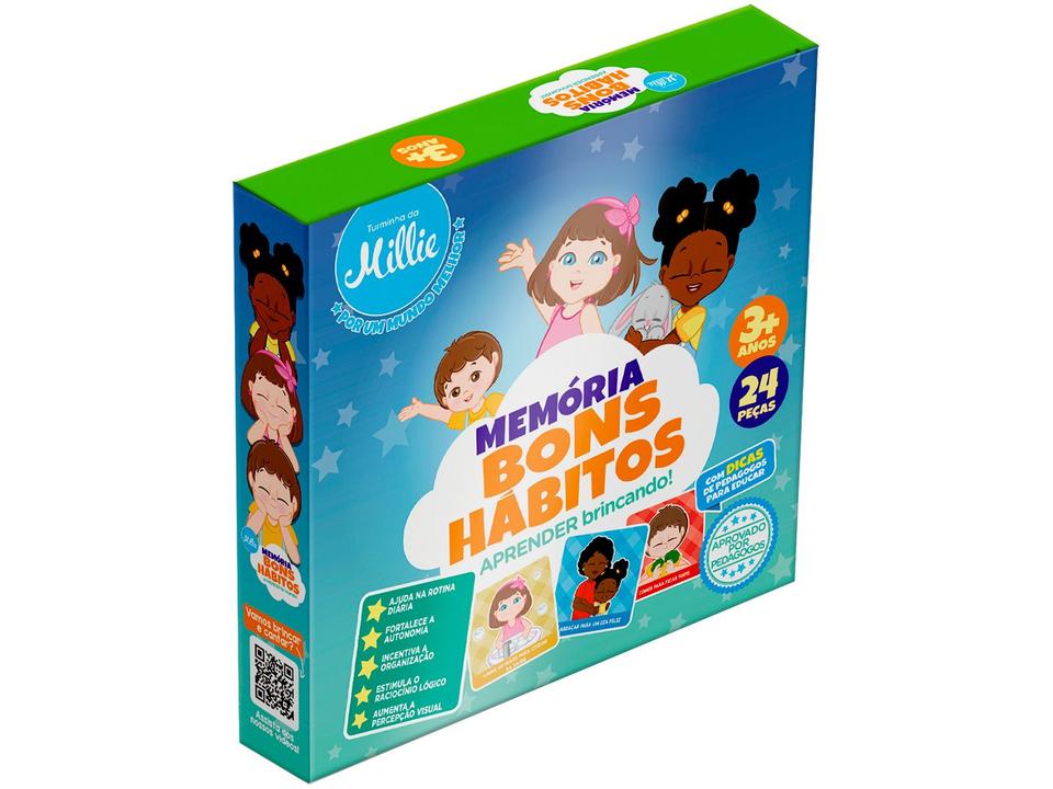 Jogo Memória Bons Hábitos Turminha da Millie - 8