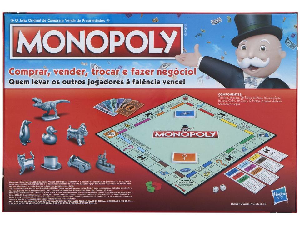 Jogo Monopoly Classic Tabuleiro - 9