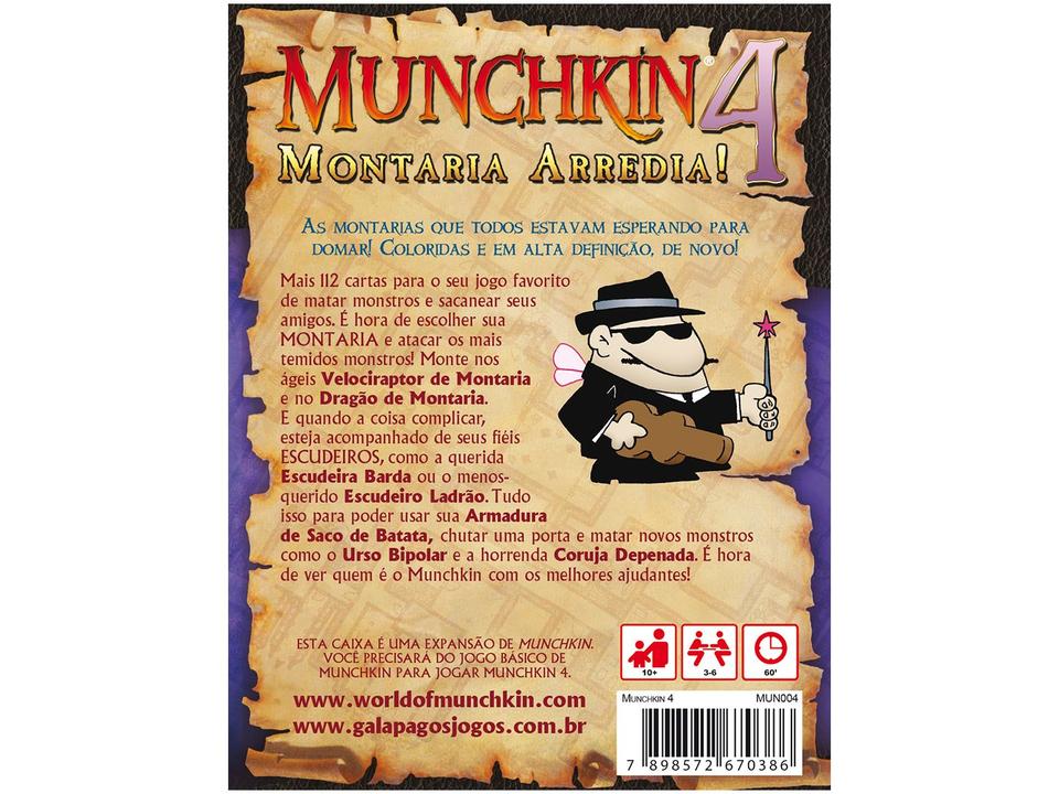 Jogo Munchkin 4: Montaria Arredia Galápagos - 5