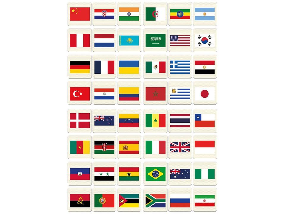 Jogo Países e suas Bandeiras Tabuleiro - 5