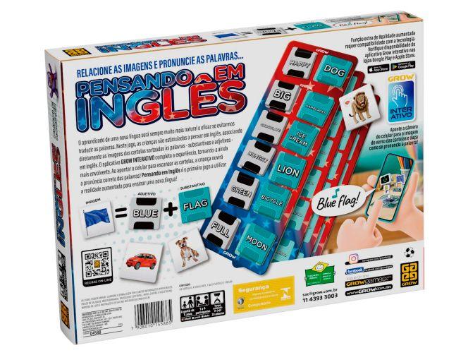 Jogo Pensando em Inglês Tabuleiro Grow - 2