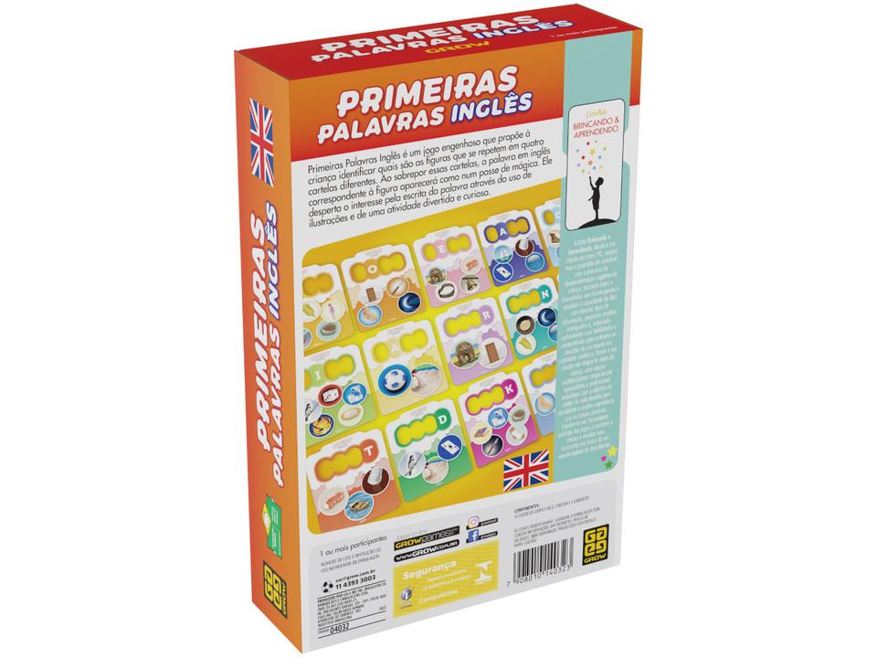 Jogo Primeiras Palavras Inglês Grow - 4
