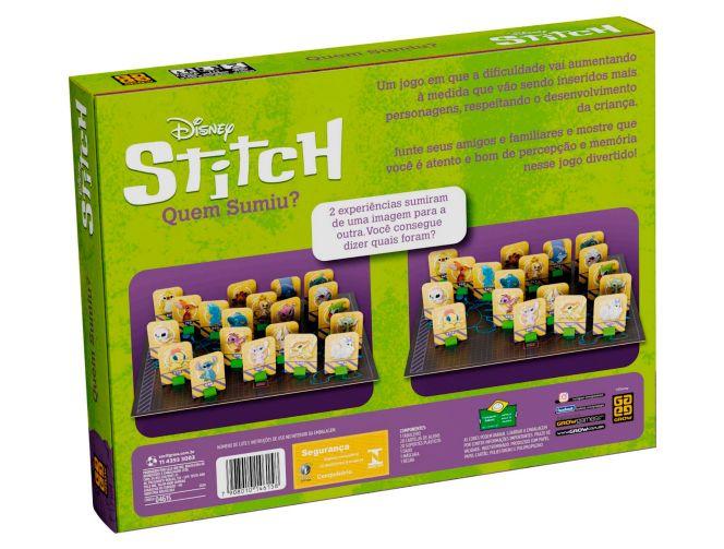 Jogo Quem Sumiu Disney Stitch Grow - 2