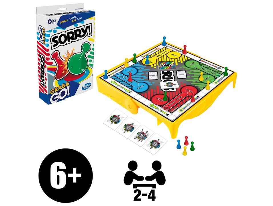 Jogo Sorry! Grab & Go! Hasbro Gaming - 1