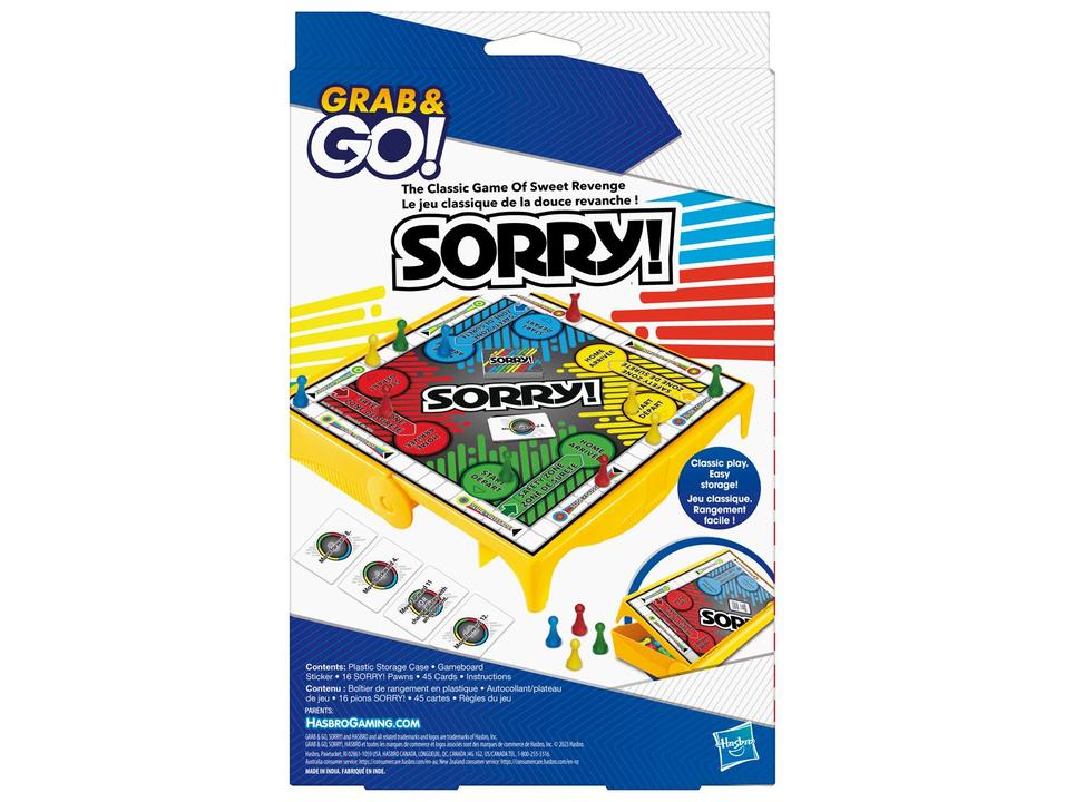 Jogo Sorry! Grab & Go! Hasbro Gaming - 5