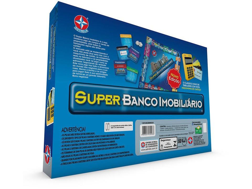 Jogo Super Banco Imobiliário Tabuleiro - 20