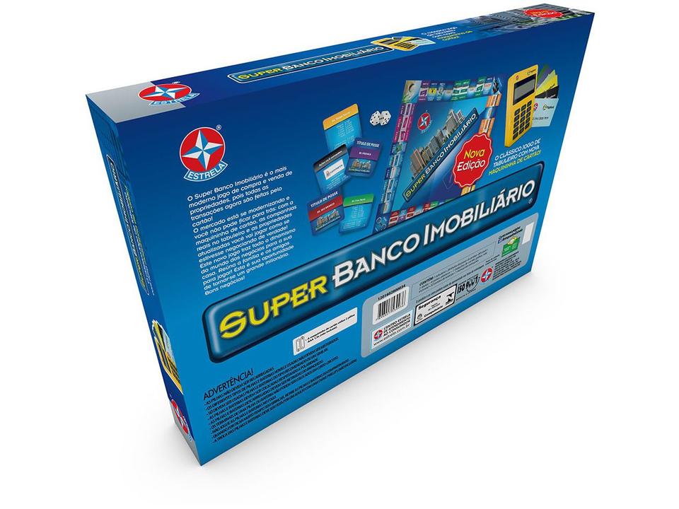 Jogo Super Banco Imobiliário Tabuleiro - 17