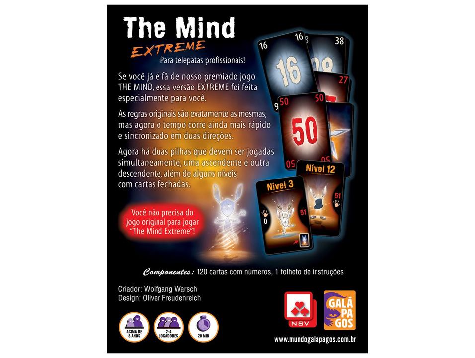 Jogo The Mind Extreme Galápagos 120 Peças - 3