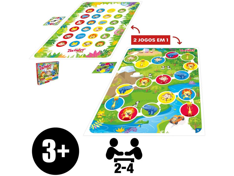 Jogo Twister Safári dos Animais e Festa dos - 1