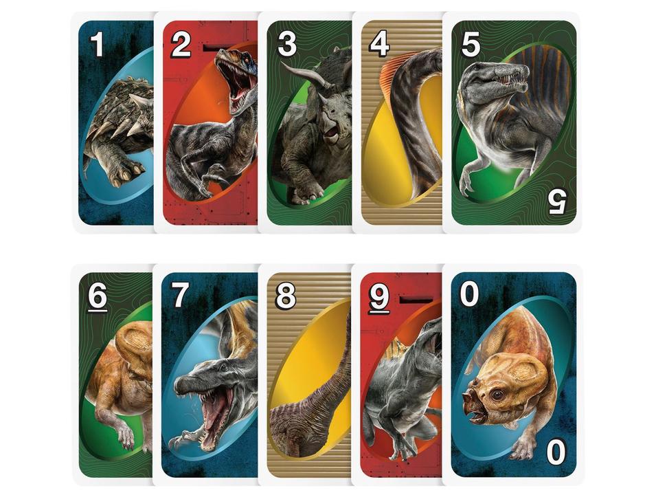 Jogo UNO Jurassic World: Rebirth Mattel 112 Cartas - 2