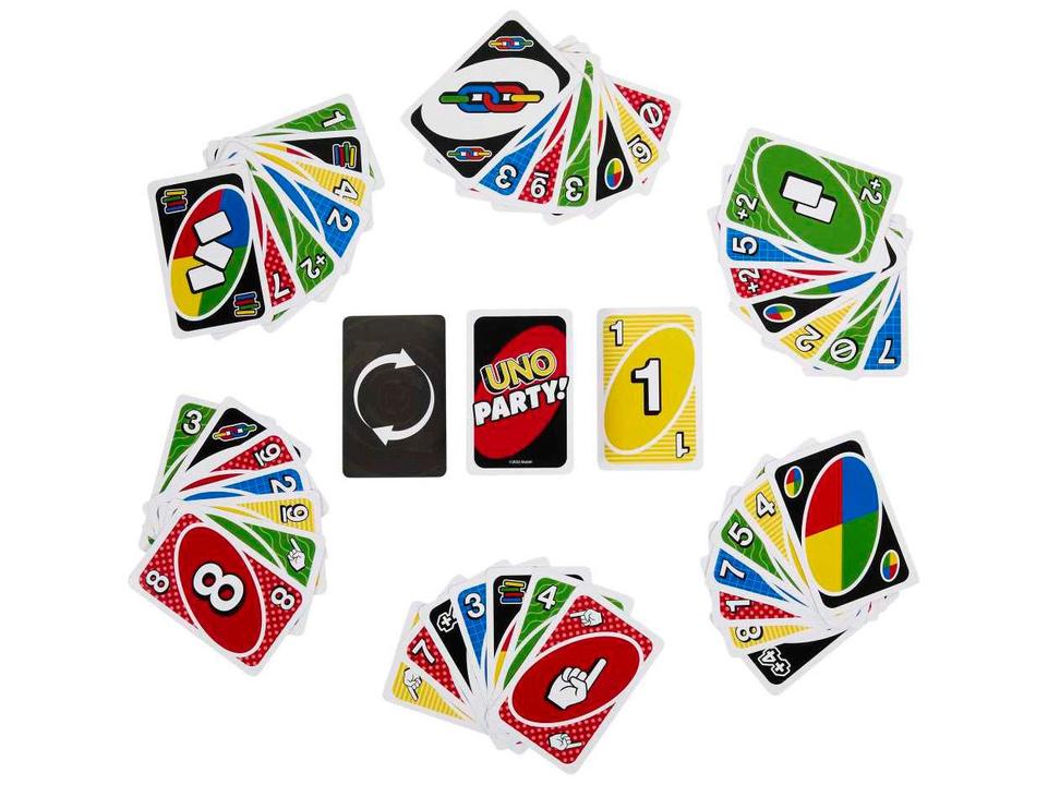 Jogo UNO Party! Mattel 224 Cartas - 4