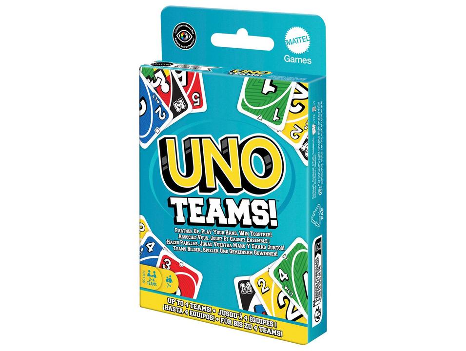 Jogo UNO Teams! Mattel 112 Cartas - 4