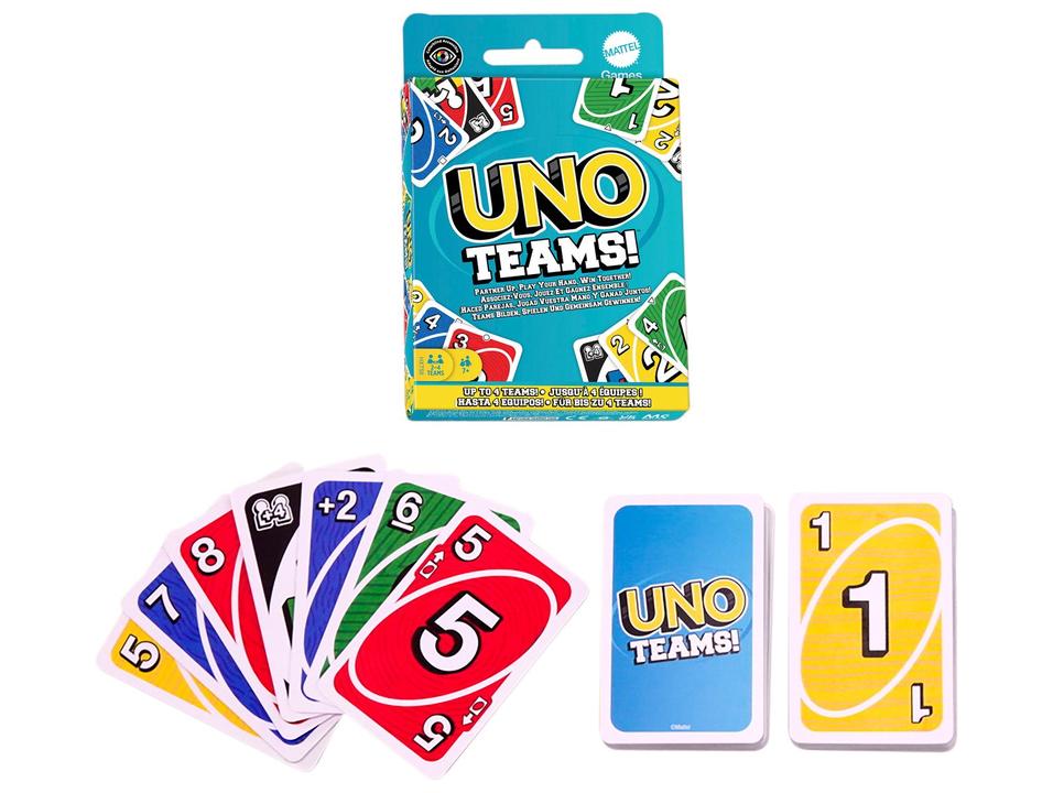 Jogo UNO Teams! Mattel 112 Cartas - 3