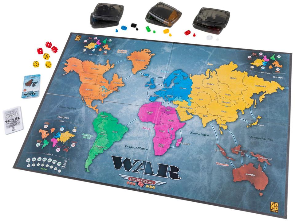 Jogo War de Tabuleiro O Jogo da Estratégia - 2
