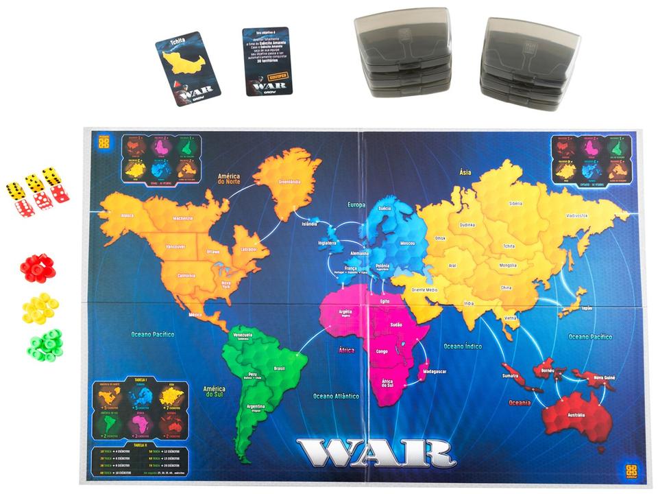 Jogo War Tabuleiro O Jogo da Estratégia - 1
