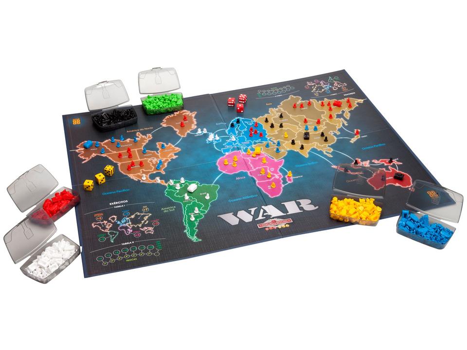 Jogo War Tabuleiro O Jogo da Estratégia - War Edição Especial Grow - 1