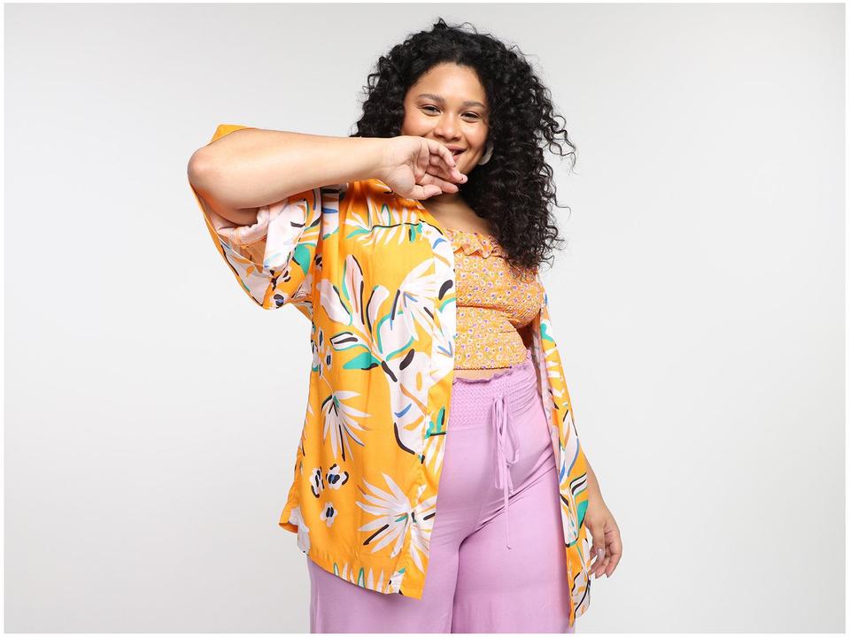 Kimono Vista Magalu Floral - 1