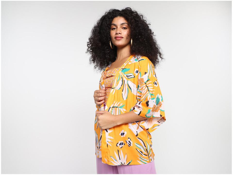 Kimono Vista Magalu Floral - 3