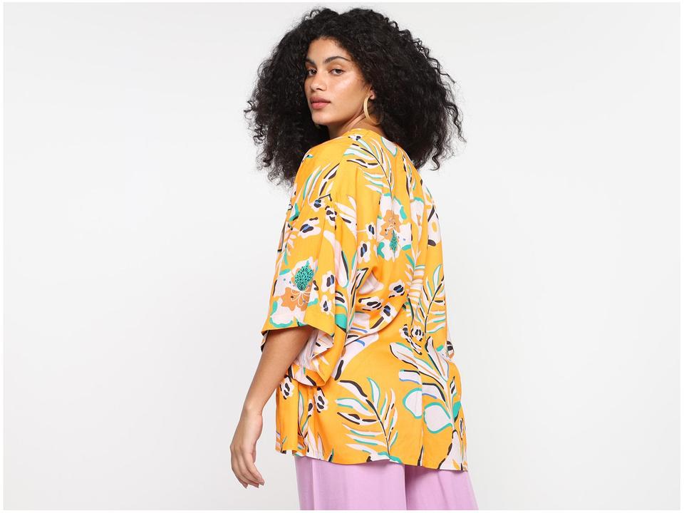 Kimono Vista Magalu Floral - 4