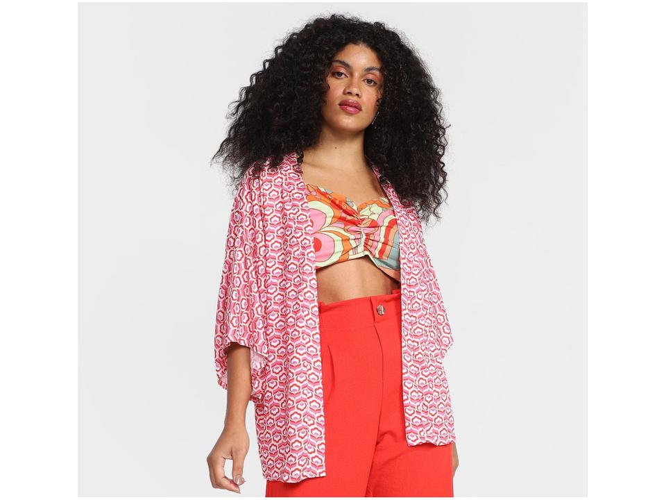 Kimono Vista Magalu Flores - 3