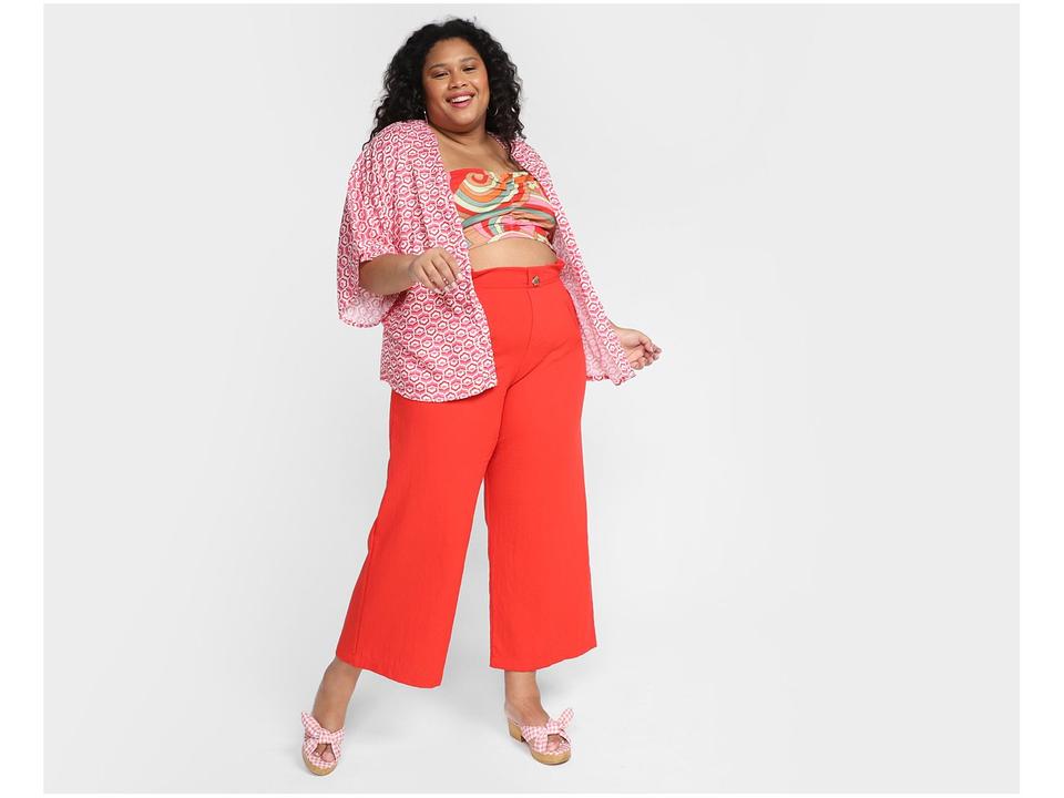 Kimono Vista Magalu Flores - 5