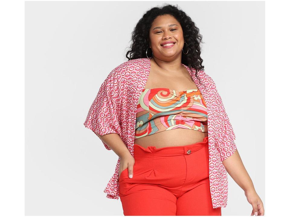 Kimono Vista Magalu Flores - 1