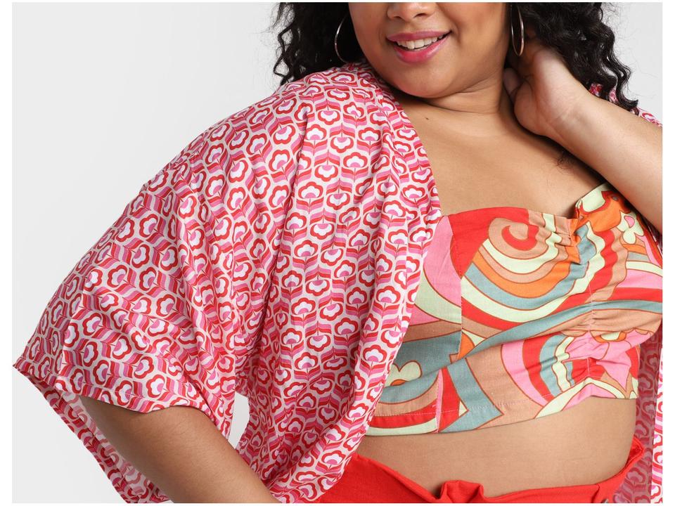 Kimono Vista Magalu Flores - 7