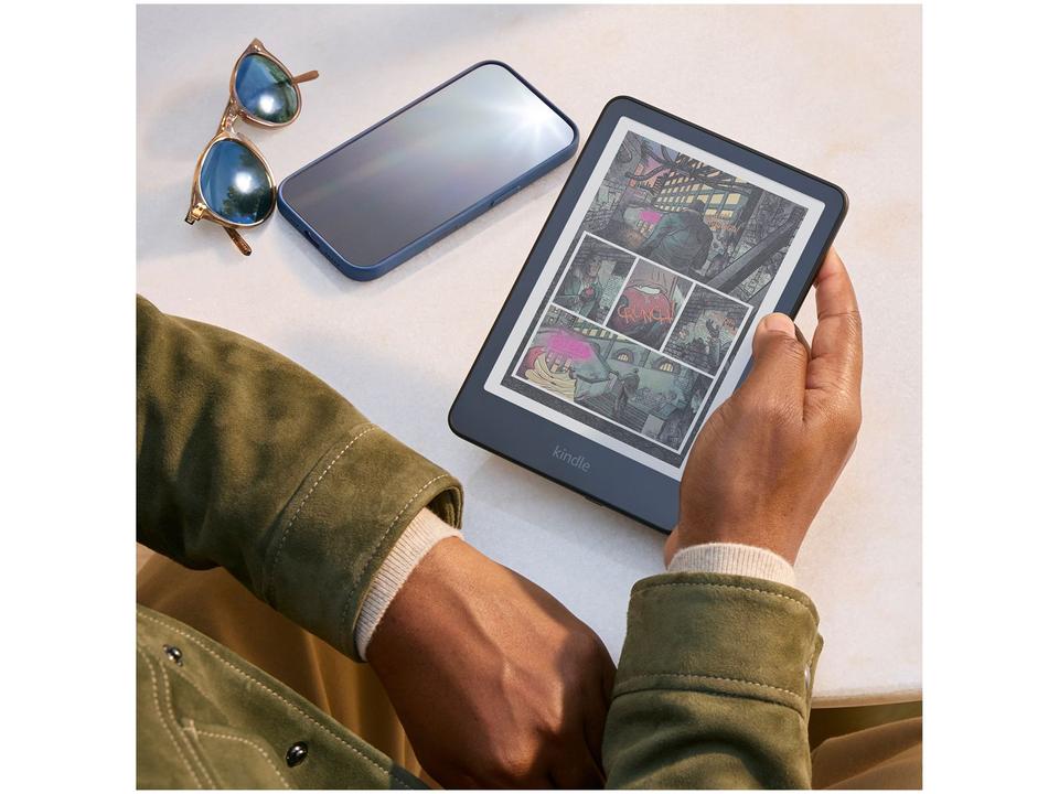 Kindle Colorsoft Amazon 7" 16GB 300ppi Wi-Fi à Prova de Água Preto - 4