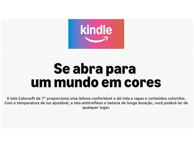 Kindle Colorsoft Amazon 7" 16GB 300ppi Wi-Fi à Prova de Água Preto - 10