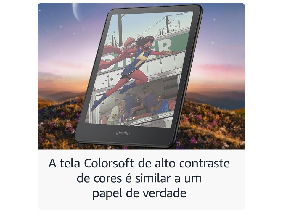 Kindle Colorsoft Signature Edition Amazon 7,05" 32GB 150ppi Wi-Fi Preto - 4