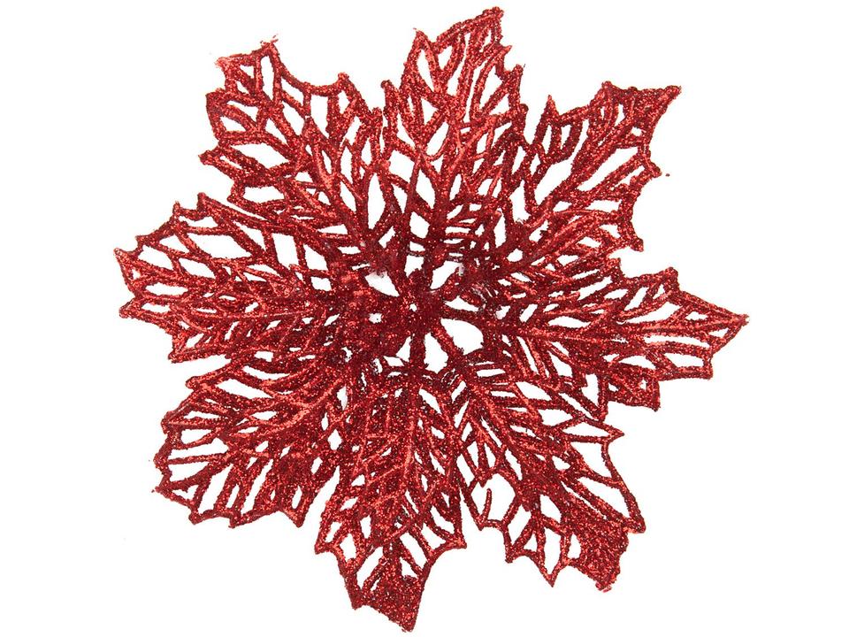 Kit 2 Enfeites para Árvore de Natal Flor - 2