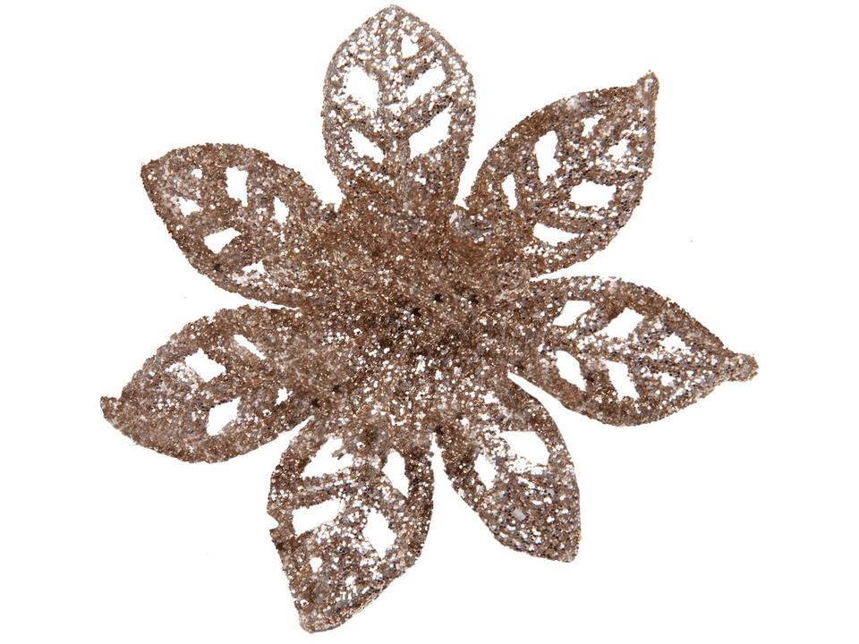 Kit 3 Enfeites para Árvore de Natal Flor - 2