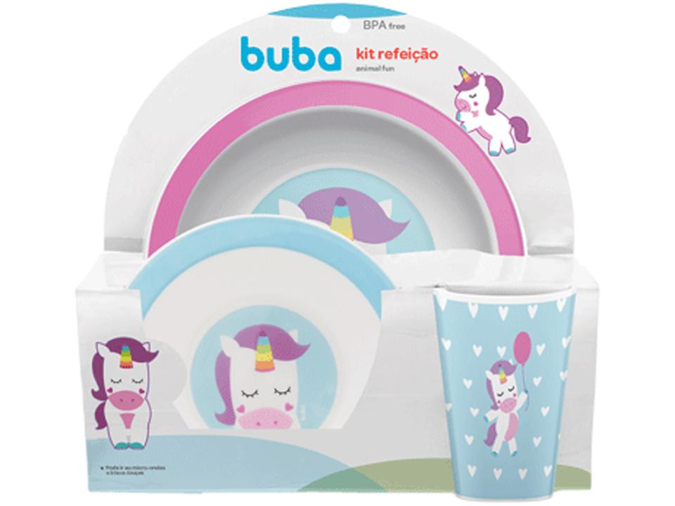 Kit Alimentação Infantil 3 Peças Buba Animal Fun Unicórnio - 5