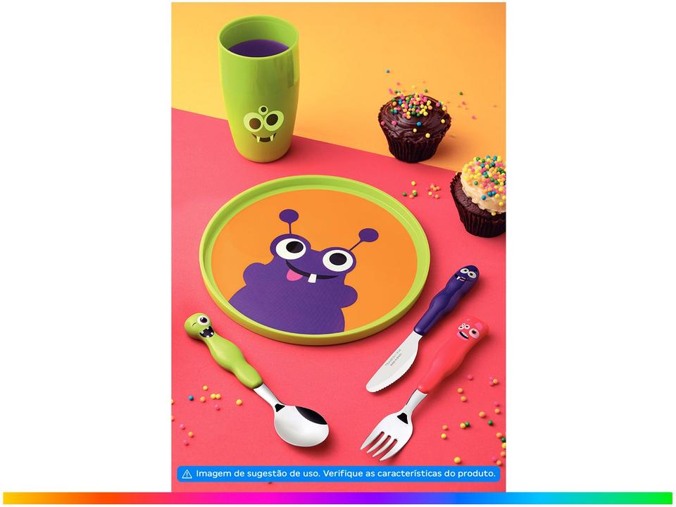 Kit Alimentação Infantil 5 Peças Lirous Tramontina Colorido - 1