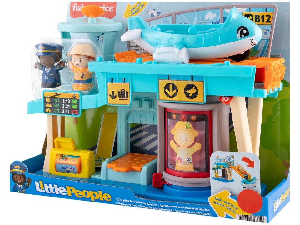 Kit Aventuras no Aeroporto Little People Mattel - 11