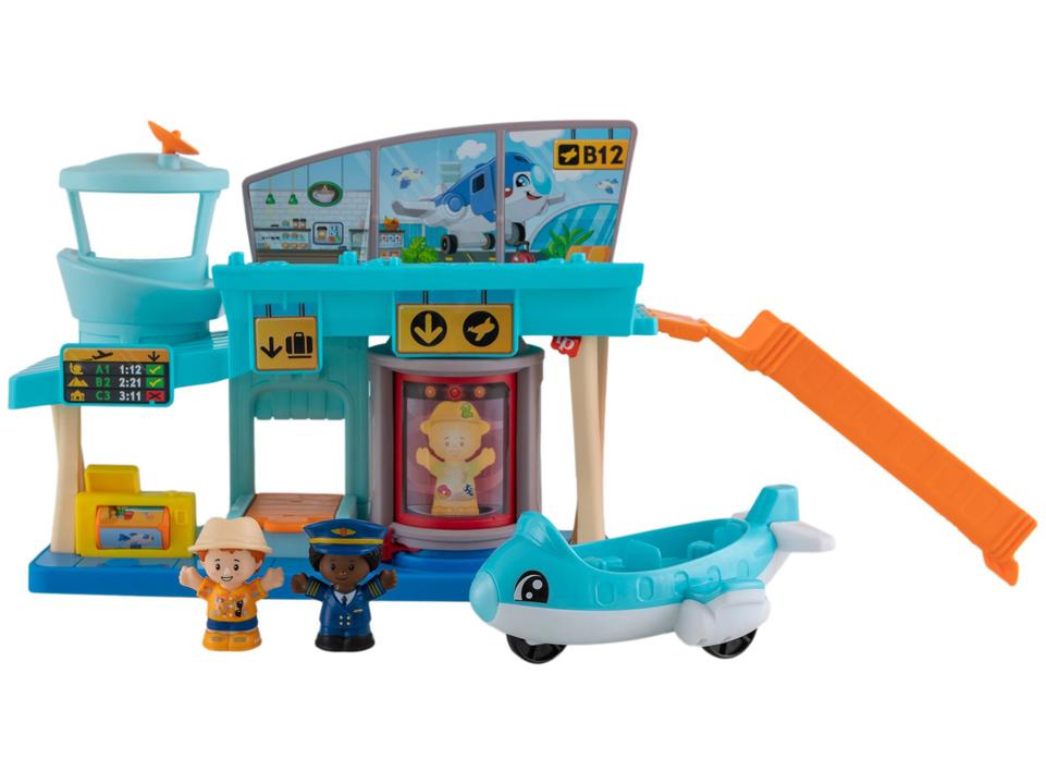 Kit Aventuras no Aeroporto Little People Mattel - 2