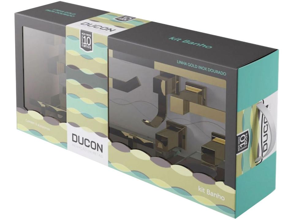 Kit Banheiro Inox Ducon Metais Gold GO5000 - 8