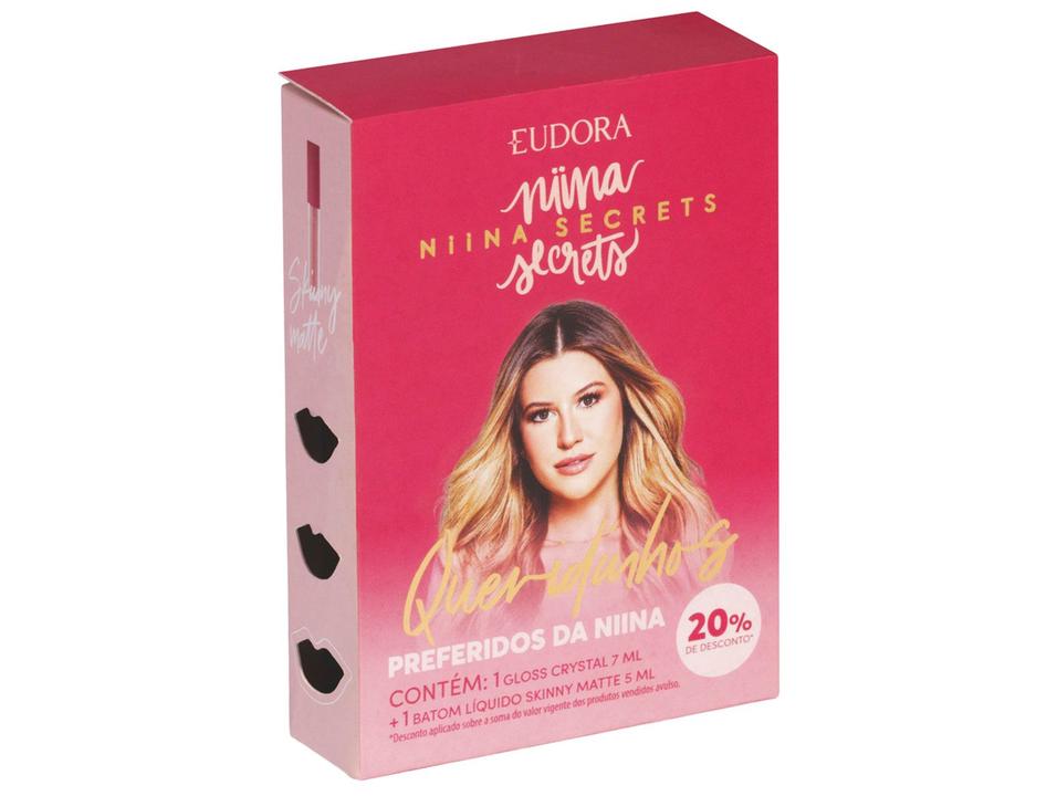 Kit Batom e Gloss Labial Eudora Niina Secrets Queridinhos 2 Unidades - 4