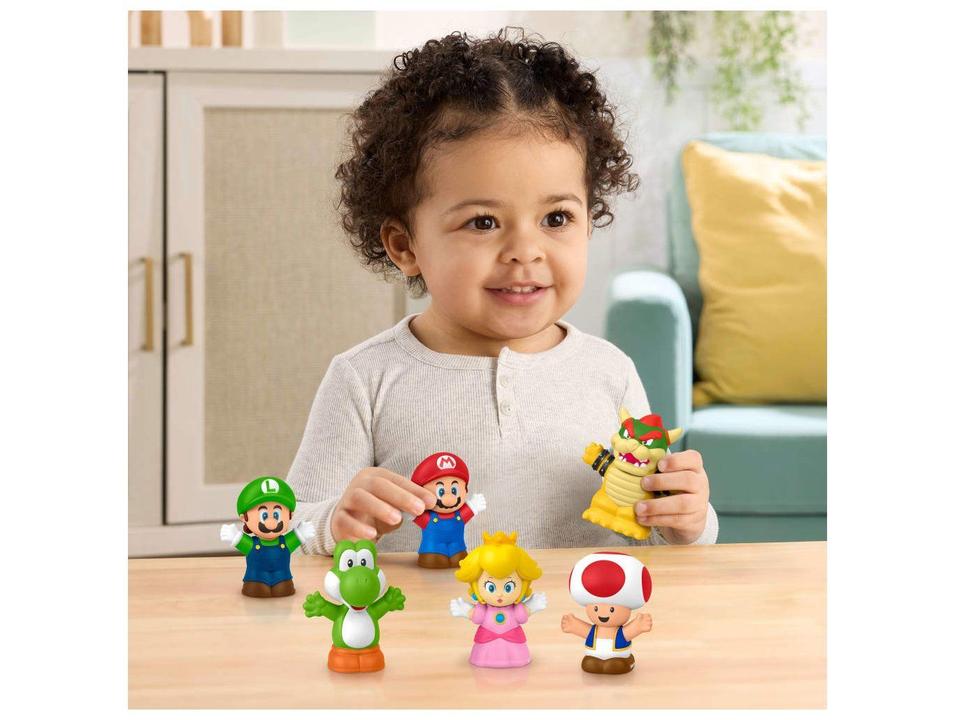 Kit Bonecos do Mundo Mario Bros Little People Mattel - 1