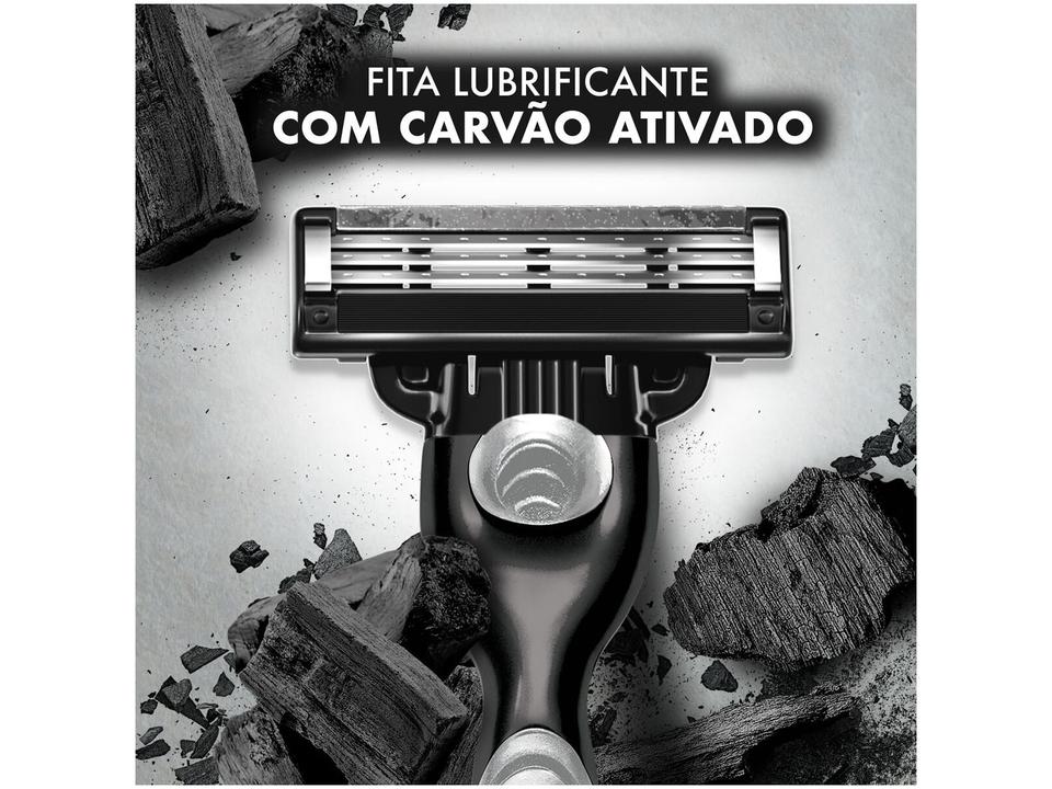 Kit Carga para Aparelho de Barbear Gillette Mach 3 Carbono 10 Unidades  com Necessaire - 3