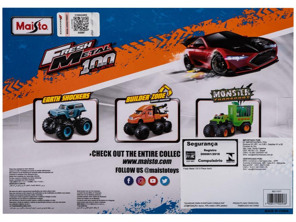 Kit Carrinhos 100 Collection Fresh Metal Maisto - 4